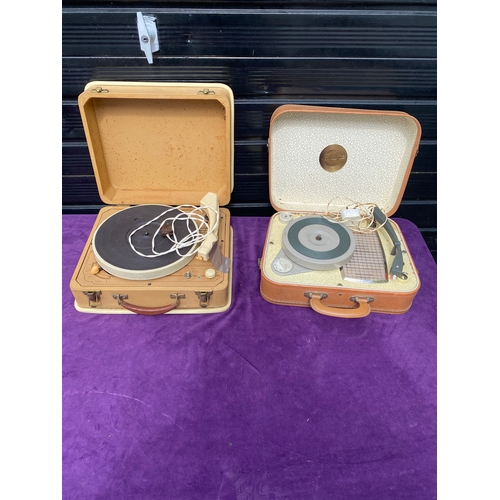 79 - Two Vintage Record players including Portayne and Regentone