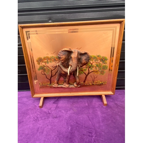 86 - Beautiful Elephant Ornamental fire screen