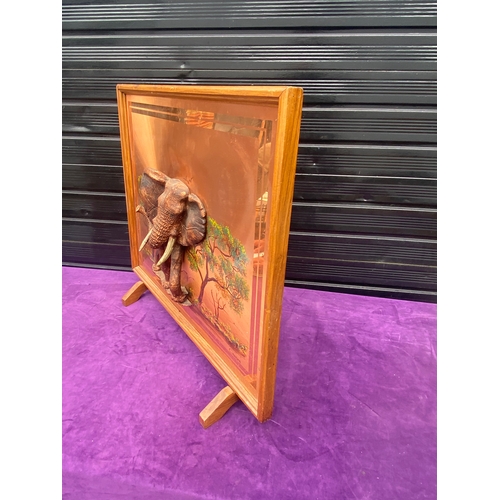 86 - Beautiful Elephant Ornamental fire screen