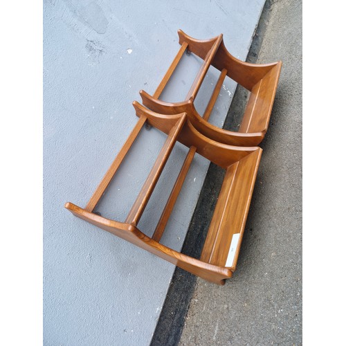 203 - Pair of Dark Ercol plate racks