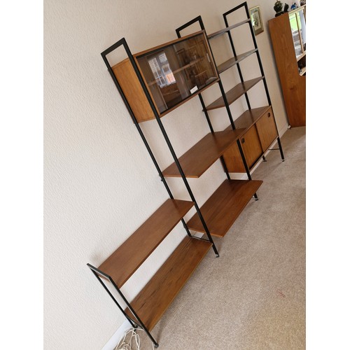 206 - Mid Century teak Avalon Shelving system