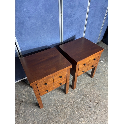 215 - A pair of modern bedside tables.