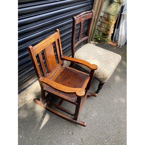 228 - Two vintage chairs