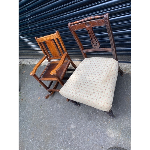 228 - Two vintage chairs