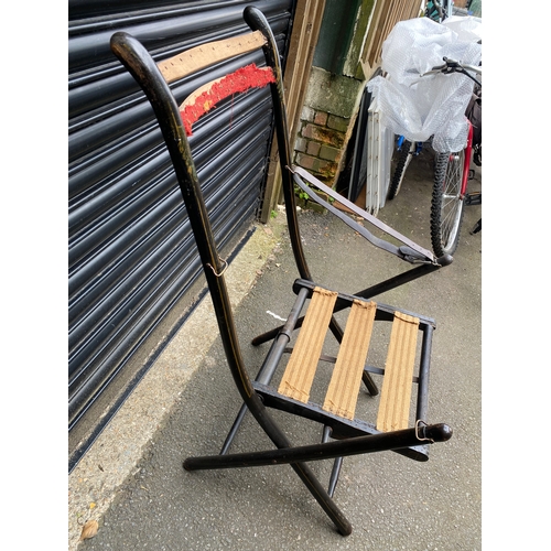 236 - Antique ebonised chair