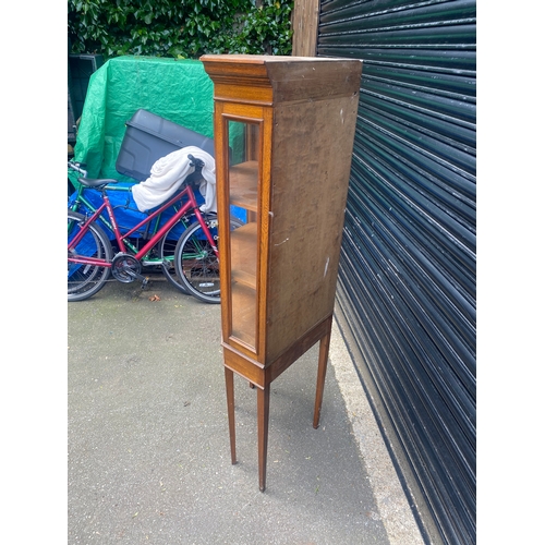 243 - Glass fronted corner display cabinet