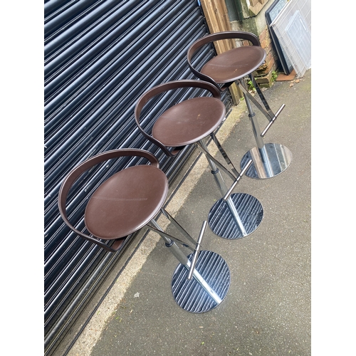 248 - A trio of Modern Fasem Italian Bar stools