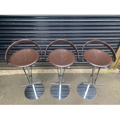 248 - A trio of Modern Fasem Italian Bar stools