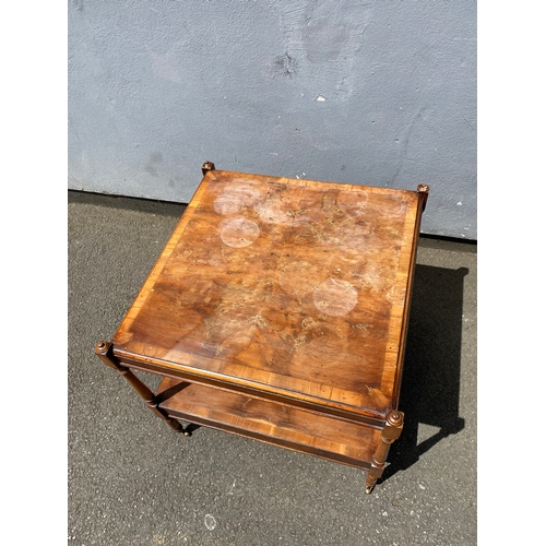 254 - Vintage Two tier side table with drawer