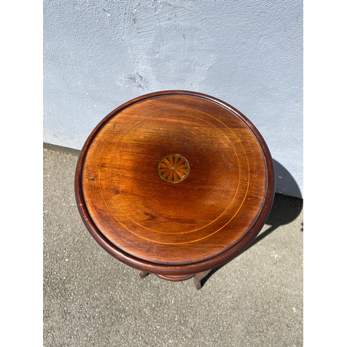 256 - Mahogany two tier plant stand