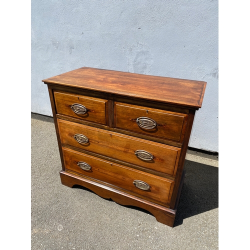 257 - Beautiful Vintage two over two drawer chest of drawers.