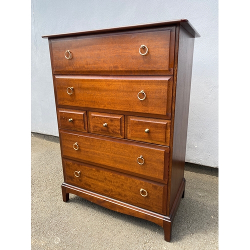 263 - Stag Minstrel Tallboy chest of drawers.