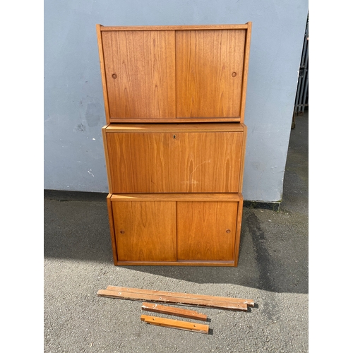 282 - Mid century teak ladderax units