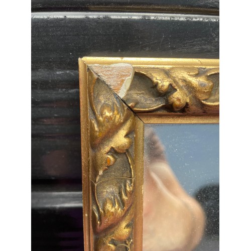 290 - Three square Gilt framed mirrors.