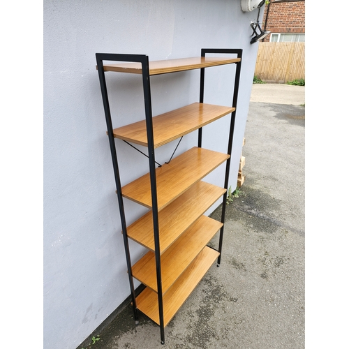 294 - Mid century teak shelving rack