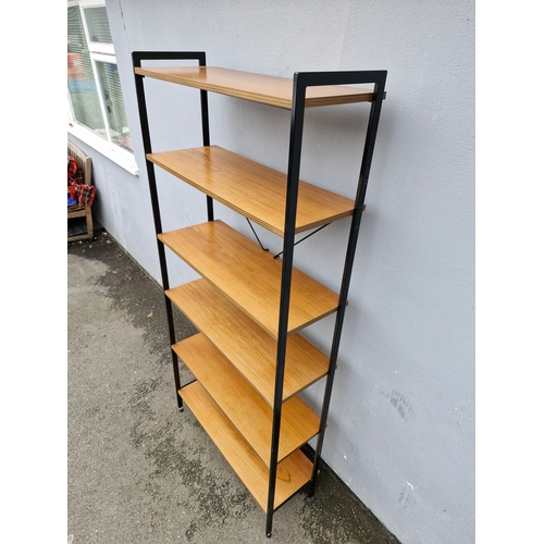 294 - Mid century teak shelving rack