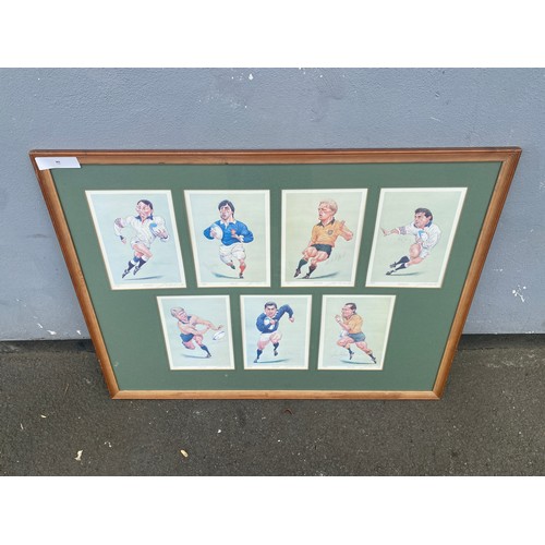 17 - Hand-Signed and framed limited edition prints of former Rugby Legends Rory Underwood, Philippe Sella... 