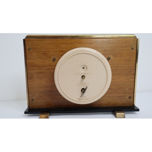 44 - 1940/50's Metamec Mantle clock 20cm x 15cm