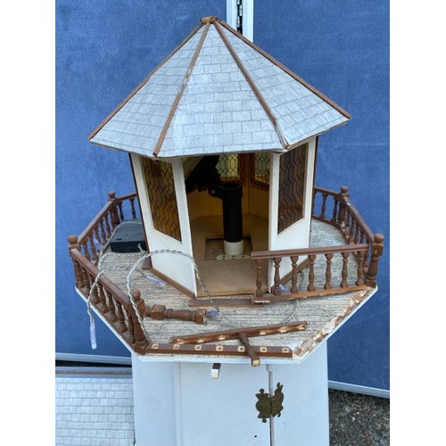 305 - Dolls House in manner of a New England Lighthouse with furniture, hand crafted by Dreams can come tr... 