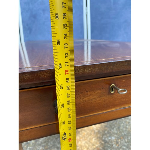 317 - 19th Century Mahogany Pembroke Table with lockable drawer - 81cm x 45cm x 71cm