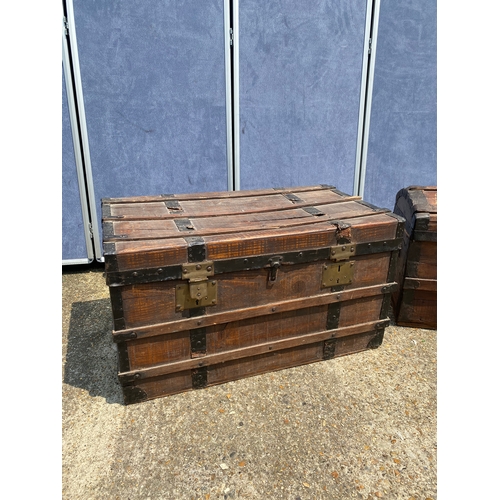 324 - Two Vintage wooden storage trunks