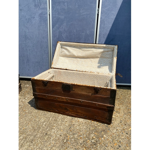 324 - Two Vintage wooden storage trunks