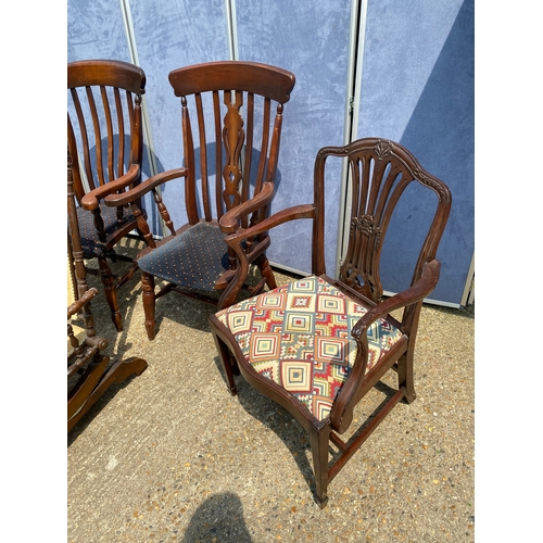 326 - A collection of vintage chairs