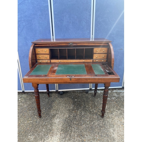 329 - Antique Roll top writing desk