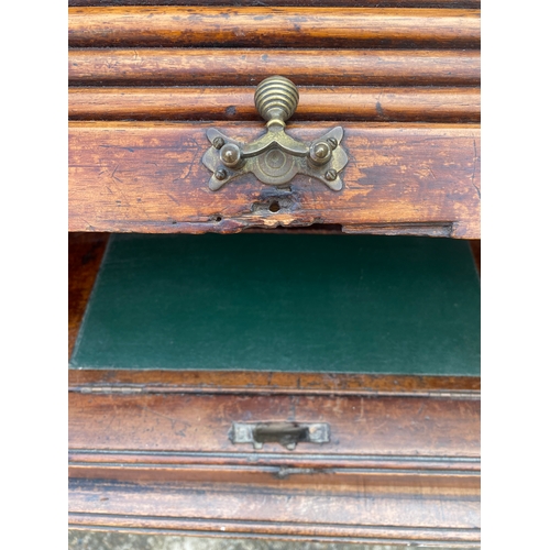 329 - Antique Roll top writing desk