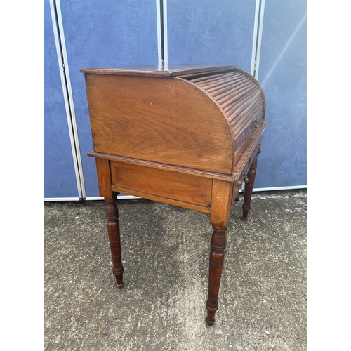 329 - Antique Roll top writing desk