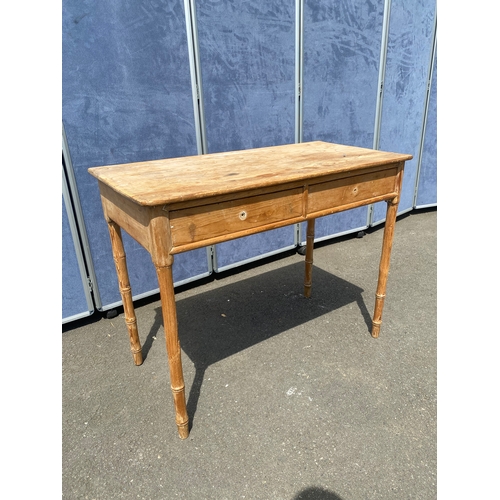 345 - Rustic pine side table.