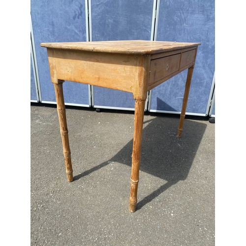 345 - Rustic pine side table.