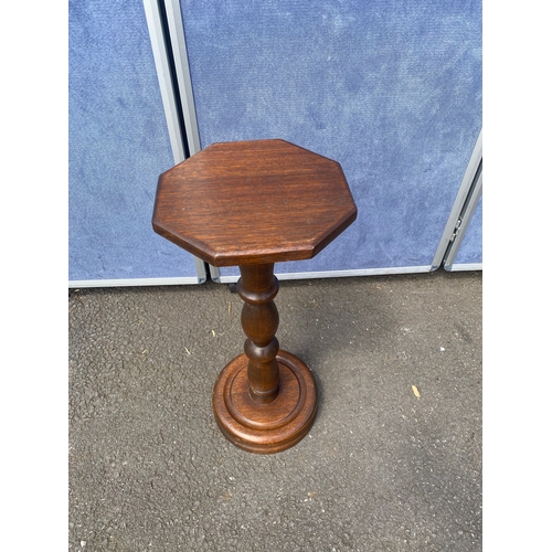 347 - Antique mahogany plant stand