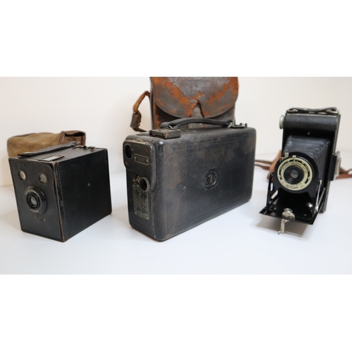 362 - Kodak Cine Model B , Kodak Brownie Junior Six-20, Folding Brownie Six -20