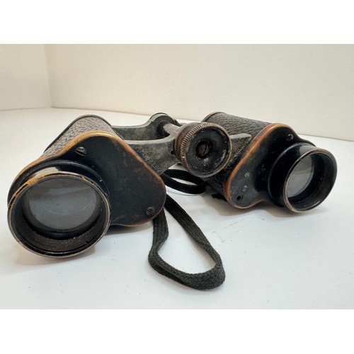 367 - Two sets of Binoculars C.P Goerz Berlin 6x Helinox D.R.P Military Binoculars + Carl Zeiss Jenoptem 1... 