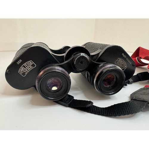 367 - Two sets of Binoculars C.P Goerz Berlin 6x Helinox D.R.P Military Binoculars + Carl Zeiss Jenoptem 1... 