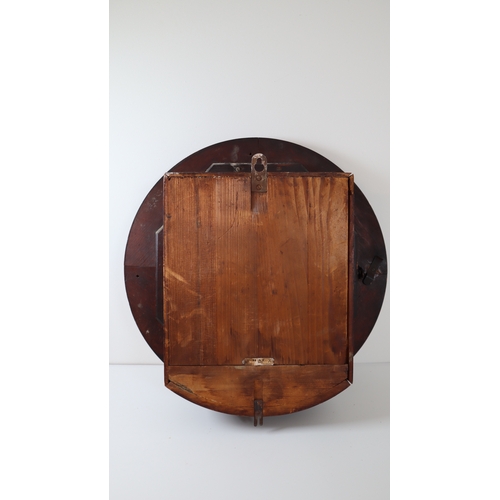 391 - Early 20th century station wall clock by H.A.C - 40CM X 12CM