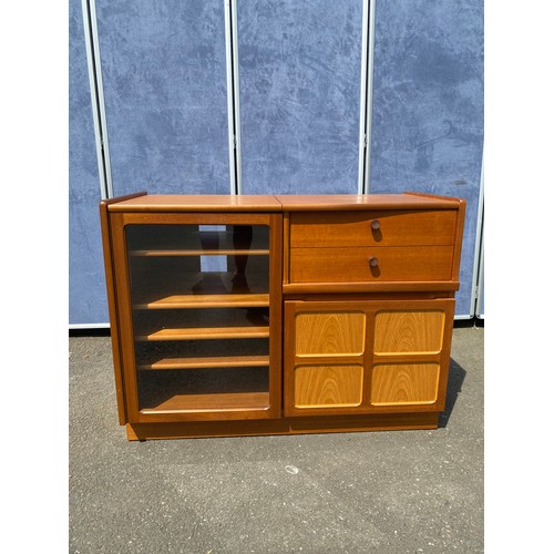 444 - Mid Century Teak Parker knoll entertainment cabinet, TV Stand and nest of tables