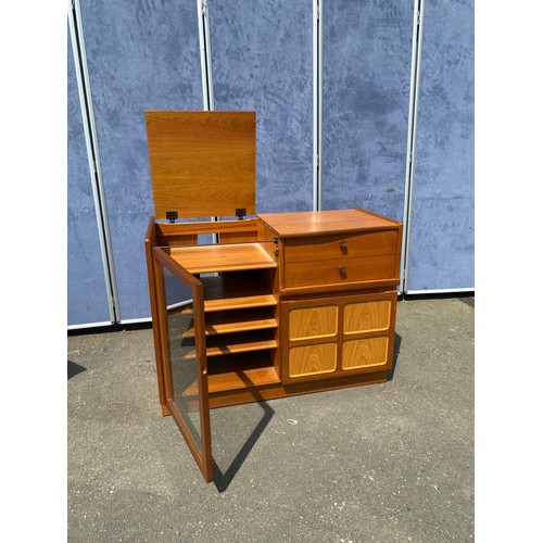 444 - Mid Century Teak Parker knoll entertainment cabinet, TV Stand and nest of tables