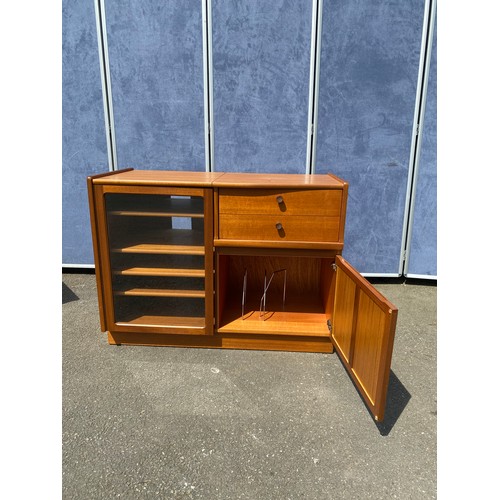 444 - Mid Century Teak Parker knoll entertainment cabinet, TV Stand and nest of tables