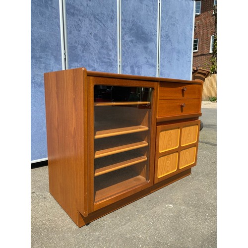 444 - Mid Century Teak Parker knoll entertainment cabinet, TV Stand and nest of tables