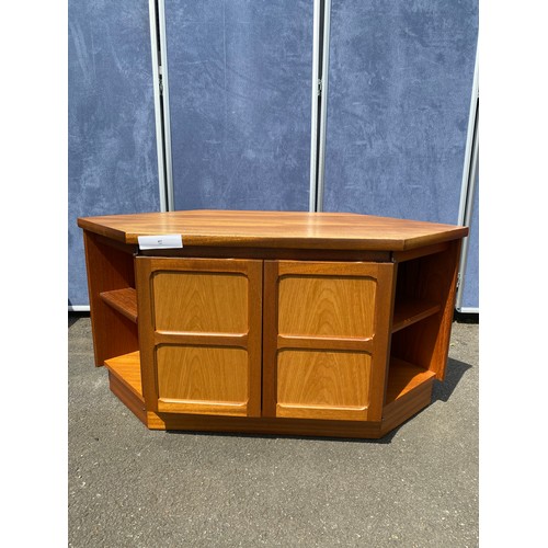 444 - Mid Century Teak Parker knoll entertainment cabinet, TV Stand and nest of tables