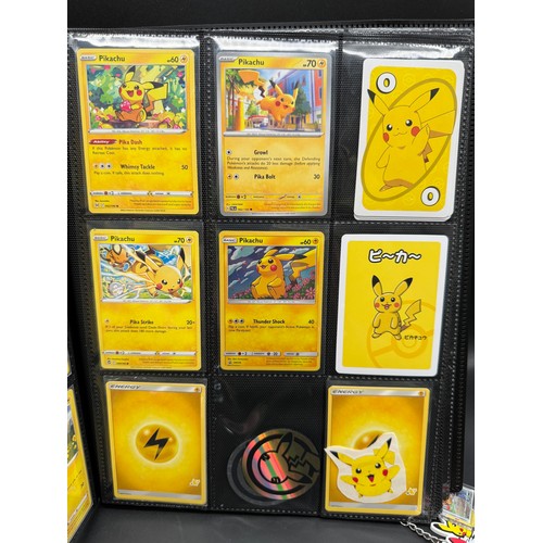 119D - Pokemon Album Containing Various Pikachu, Raichu, Morpeko & Dedenne Cards from various sets from the... 