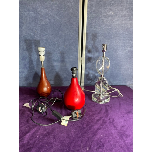 460 - Thre Miscellaneous table lamps