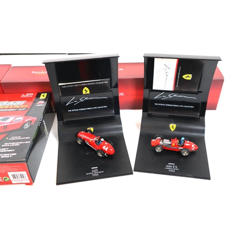 1 - 4 x Atlas Ferrari , Burago Ferrari 250 GTO Race and play Kit + 2 x Vitesse Ferrari Models