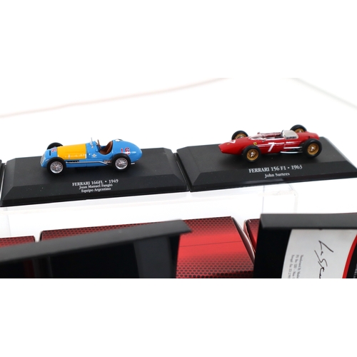 1 - 4 x Atlas Ferrari , Burago Ferrari 250 GTO Race and play Kit + 2 x Vitesse Ferrari Models