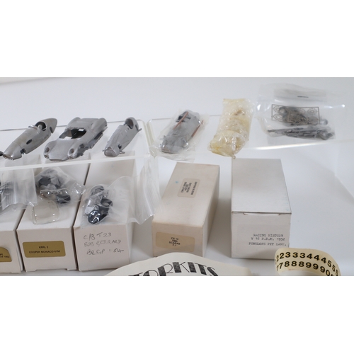 2 - Collection of Formula 1 & LeMan Model Car Metal Kits by K&R Replicas + others