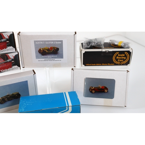 3 - Collection Boxed SMTS Metal Model Car Kits - Unused