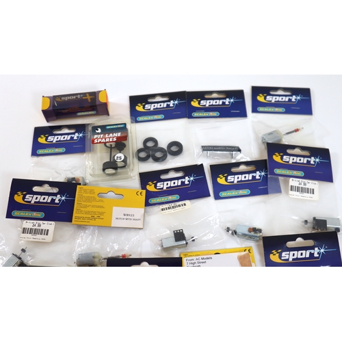 20 - Collection of new in bag Scalextric Sport Model Slot car Racing motors and accessories