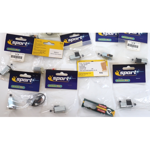 20 - Collection of new in bag Scalextric Sport Model Slot car Racing motors and accessories